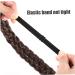 Braid Headband 5 Strands Synthetic Hair Braided Headband Chunky & Wide Plaited Braid Hair Band Adjustable Elastic Stretch Hairpiece for Girls (Style 3) - Buy Online on SooperMarket.com