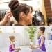 WACURRENTHYD Blonde Kid Hair Donut Bun Maker 2PCS - Small 2.5 Inch Beige Chignon Doughnut Shaper for Short and Thin Hair - Buy Online on SooperMarket.com