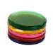15 Pcs Grafting Eyelash Spacer Lashes Extension Glue Tray Creative Glue Holder Glass Eyelashes Glue Plate Disk Glass Glue Holder Eyelash Extension Glue Tray Adhesive Glue Pallet 4.4x4.4cmx3pcs