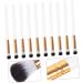 Healeved 10pcs Makeup Brush Makeup Eye Brush Eye for Makeup Concealer Brush White Wooden Handle - Buy Online on SooperMarket.com