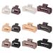 12 Pcs Rectangle Hair Clips Set for Women and Girls - Includes 6 Large Claw Clips for Thick Hair and 6 Small Claw Clips for Thin Hair - Buy Online on SooperMarket.com