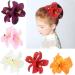 JSGHGDF Fabric Flower Hair Clip for Women Elegant Cloth Flower Side Clip Hair Style Accessories Ponytail Holder Barrettes Purple - Buy Online on SooperMarket.com