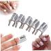 5PCS/SET Reusable Nail Art Extension Forms Guide Acrylic Nail Uv Gel Nail Extention Tips Nails Aluminum Form Guide(Silver) - Buy Online on SooperMarket.com