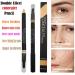 2 in 1 Concealer Pencil Stick for Full Coverage - Waterproof Dual-Sided Face and Eyebrow Concealer Crayon for Dark Circles, Blackheads - Professional Makeup Highlighter with Brush - Natural Shade - Buy Online on SooperMarket.com