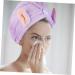 MAGICLULU 3pcs Bunny Ears Dry Hair Hat Coral Fleece Hair Mask Absorb Water Violet - Buy Online on SooperMarket.com