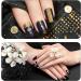 2 Boxes AB Nail 3D Art Accessories - 24 Pcs Mixed Sizes, Multi Shapes Manicure Decoration in Golden and Silver - Nail Face Makeup DIY Craft - Buy Online on SooperMarket.com