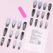 Lckiioy Black Gradient Applique Diamond False Nails Detachable Press on Nails Glitter Diamond Nails Nail Art - Buy Online on SooperMarket.com