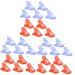 Mikinona 36 Pcs Nail Clip Plastic Finger Extension Clip Nail Binder Clips Food Bag Clips Nail Tip Clips Finger Nail Tip Nail Forms Clips Nail Dip Kits Clips for Nails Nail Gel Heavy Clamp 1 count (Pack of 1) Red Bluex3pcs