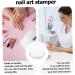 Ipetboom French Tip Nail Tool 6pcs Nail Art Silicone Stamp Silica Gel Cosmetic Transfer Seal Manicure Tools 2.50X2.50X1.30CM Transparent 1 - Buy Online on SooperMarket.com