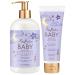 Shea Moisture Baby Care Set Relaxing Nighttime Shampoo & Bath Milk + Nighttime Body Cream for Delicate Skin Manuka Honey & Lavender (2 Piece Set)