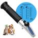3-in-1 Animal Clinical Refractometer, Measuring Animal's Health Index of Urine Specific Gravity and Serum Protein, Ideal for Veterinary and Pet Owner