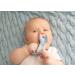 GILIGUMS 10428 Elephant Teether Ring - Blue | Safe Teething Toy for Infants | International Shipping Available - Buy Online on SooperMarket.com