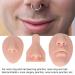 Silicone Nose Mouth Model Set | 3D Soft Practice Nose for Suture Teaching | Reusable Display Mold for Earrings | Light Skin Color - Buy Online on SooperMarket.com