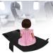 Colcolo Aircraft Footrest for Children | Toddler Aircraft Bed & Leg Support | Foldable & Compact Seat Cover | Travel Essential in Black - Buy Online on SooperMarket.com