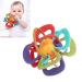 Manhattan Ball Plastic Cement Baby Teether - Lightweight Sensory Toy for Infant Teethers - Buy Online on SooperMarket.com