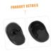 Healeved 4pcs Hair Dye Earmuffs - Black Ear Cuff Baking Oil Shawl - 7.5x5cm - Assorted Color | Shop Now - Buy Online on SooperMarket.com