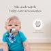Shop Dodo Babies Pacifier Clip & Bite Ring Toy Set | 4 Clips + 2 Silicone Rings | Universal Holder | Fun Blue & Gray Prints for Boys & Girls - International Shipping - Buy Online on SooperMarket.com