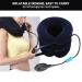 Inflatable Cervical Vertebrae Traction Device - Portable Neck Support Cushion for Home & Office (Adjustable Blue) - Buy Online on SooperMarket.com