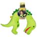 Moses.Dino nude pillows Tyrannosaurus-Rex Kuscheltier Nackenuhnchen for children |Ideal for long trips 1 piece (1 Pack) green T-Rex