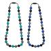 Sensory Chew Necklace for Kids  2 Pcs Chewy Necklaces for Boys and Girls with Autism ADHD SPD  Silicone Fidget Teether Necklace for Toddler Teens to Reduces Anxiety and Stress