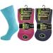 COMFYLOT & KK TRADERS MCR LTD Ladies Bamboo Diabetic Extra Wide Womens Non Elastic Socks with Hand Linked Toes 4-8 Assorted