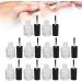 Nail Polish Glass Bottle Has a Brush Cap Convenient To Use Steel Mixing Ball Nail Polish Bottle with Funnel for Home for Travel for Life for Work - Buy Online on SooperMarket.com