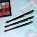 Raffaello Ultra-Thin Eyebrow Brush Set - 3Pcs Angled Precision Eyeliner Makeup Brushes | Cruelty-Free Synthetic Bristles | Slanted Eye Brow Tinting Kit (Black) - Buy Online on SooperMarket.com