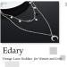Shop Edary Layered Necklace with Moon Pendant & Tassel - Women s Fashion Jewelry for Global Shipping - Buy Online on SooperMarket.com