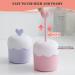 Skincare Bubble Foam Maker - 2Pcs Heart Design Portable Cleanser Foamer for Travel & Home - Fast Foaming Face Wash - Buy Online on SooperMarket.com
