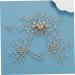 minkissy 5 Sets bridal headwear Rhinestone Hair Headpiece Bride Hairpin crystal hair comb U- shaped Hair Pin for Bride crystal side comb Bridal Hair Comb clip wedding rhinestones bridesmaid - Buy Online on SooperMarket.com
