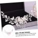 Mikinona Pearl Comb Wedding Hairpin Hair Side Comb Comb Hairpin Comb Bride Headdress Bride Hair Comb Bridal Headdress Wedding Hair Accessories Pearl Hair Pin Rhinestone Hairpins - Buy Online on SooperMarket.com