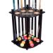 MoyanSuper Pool Cue Solid Wood Pool Cue Stick Holder 8 Cue Sticks-Black