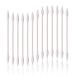 800 Cotton Swabs Double Tip Cotton Swabs with Paper Stick 4 Packs of 200 Pointed Shape 200 Count (Pack of 4)