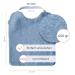 Mimuselina Pack x5 Large Baby Bibs - Waterproof Absorbent & Autonomy Focused - Made in Europe - Buy Online on SooperMarket.com