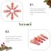 Vatocu Christmas Snowflakes Glitter False Nails - Long Xmas Press On Nails for Women and Girls (24pcs) - Buy Online on SooperMarket.com