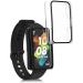 kwmobile Huawei Band 7/Band 6/Honor Band 6 Cover (Set of 2) - Tempered Glass with Plastic Frame - Black/Transparent - Buy Online on SooperMarket.com
