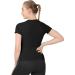 MathCat Women's Short Sleeve Workout Shirt - Breathable Athletic Gym Top in Black - Buy Online on SooperMarket.com