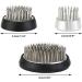 JUSTDOLIFE Stainless Floral Frog Vase - Round Metal Flower Arranger Pin Holder | 3 Pack Silver Flower Frogs for DIY Flower Craft - Buy Online on SooperMarket.com