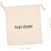 Premium Drawstring Hair Dryer Bag - Travel Cosmetic Organizer Silicone Case Essential Room Supply - 33x30cm Beige - Buy Online on SooperMarket.com