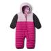 Columbia Unisex Kids Powder Lite reversible Bunting Snowsuit Romper 18/24 Wild Fuchsia Aura Shark