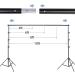8.5x10ft Adjustable Backdrop Stand Kit with Spring Clamps - Perfect for Parties, Photography, and Video - Buy Online on SooperMarket.com