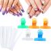 Rotekt 10pcs Nail Extension Fiberglass Tips & 5pcs Nail Art Clamps | International Shipping Available - Buy Online on SooperMarket.com