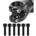 6Pcs M5x20mm Titanium Alloy Bike Cycling Bolts with Gasket - Black - Buy Online on SooperMarket.com