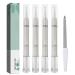 4 pieces Nail Care Pen with tea tree oil vitamin E & aloe vera for well-groomed fingernails & toenails with nail file (cylindricity) Green-4