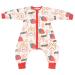 ZIGJOY Toddler Sleeping Bag 1.5 TOG Baby Sleep Bag with Feet 100% Cotton Sleep Sack All Year Round for 2-4T Baby Girl Boy Essentials Rabbit