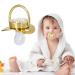 Stylish Toddler Pacifier - Portable Silicone with Elegant Rhinestone (E) | Safe & Fashionable - Buy Online on SooperMarket.com