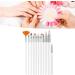 Topyond Complete Nail Art Tool Set with Double Head Rhinestone Drill Pen Nail Brushes and DIY Manicure Painting Accessories - Buy Online on SooperMarket.com