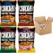 VIMIX Crackzel Cheddar Jalapeno Honey Mustard Onion Garlic Bread Pretzels 85g - 04 Mixed Bags