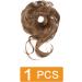 Prinfantasy Dirty Blonde Messy Bun Hair Piece | High Heat Resistant Synthetic Updo Scrunchie for Women | Ponytail Extension Curly Fake Hair Buns - GBFQ007 - Buy Online on SooperMarket.com