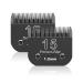 Replacement blade for dog care compatible with the Heiniger/Moser Max45/Andis/Oster A5/choice series 10 km series hair clipper for dogs size 15 3/64 inches (1.2 mm) cutting length 2 pieces black 15#-1.2 mm (2 sets)